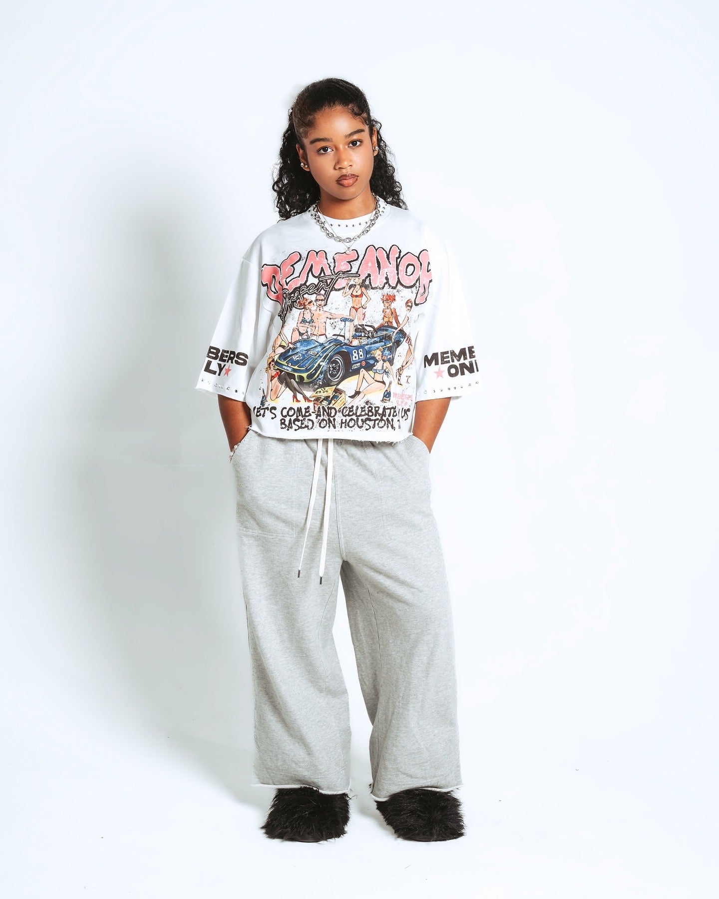 Race club crop tee