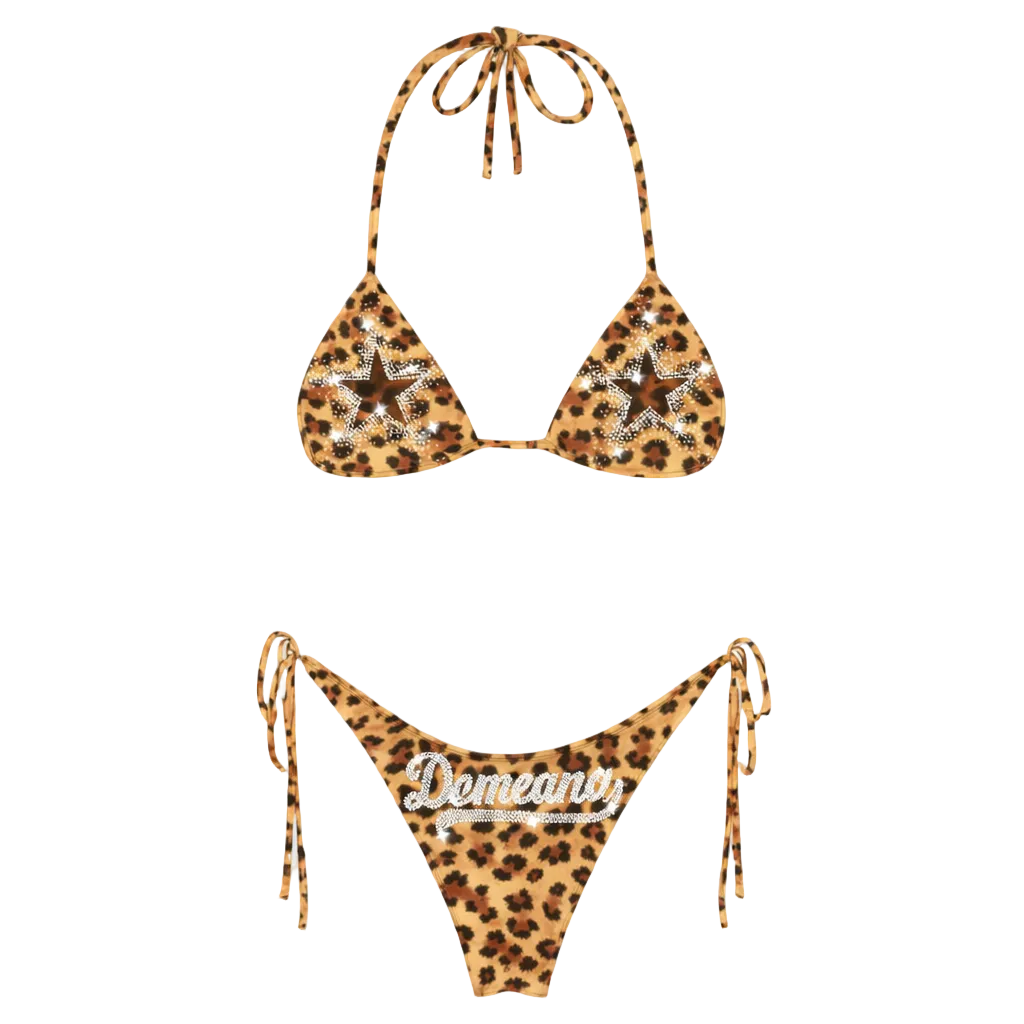 swim set cheetah print