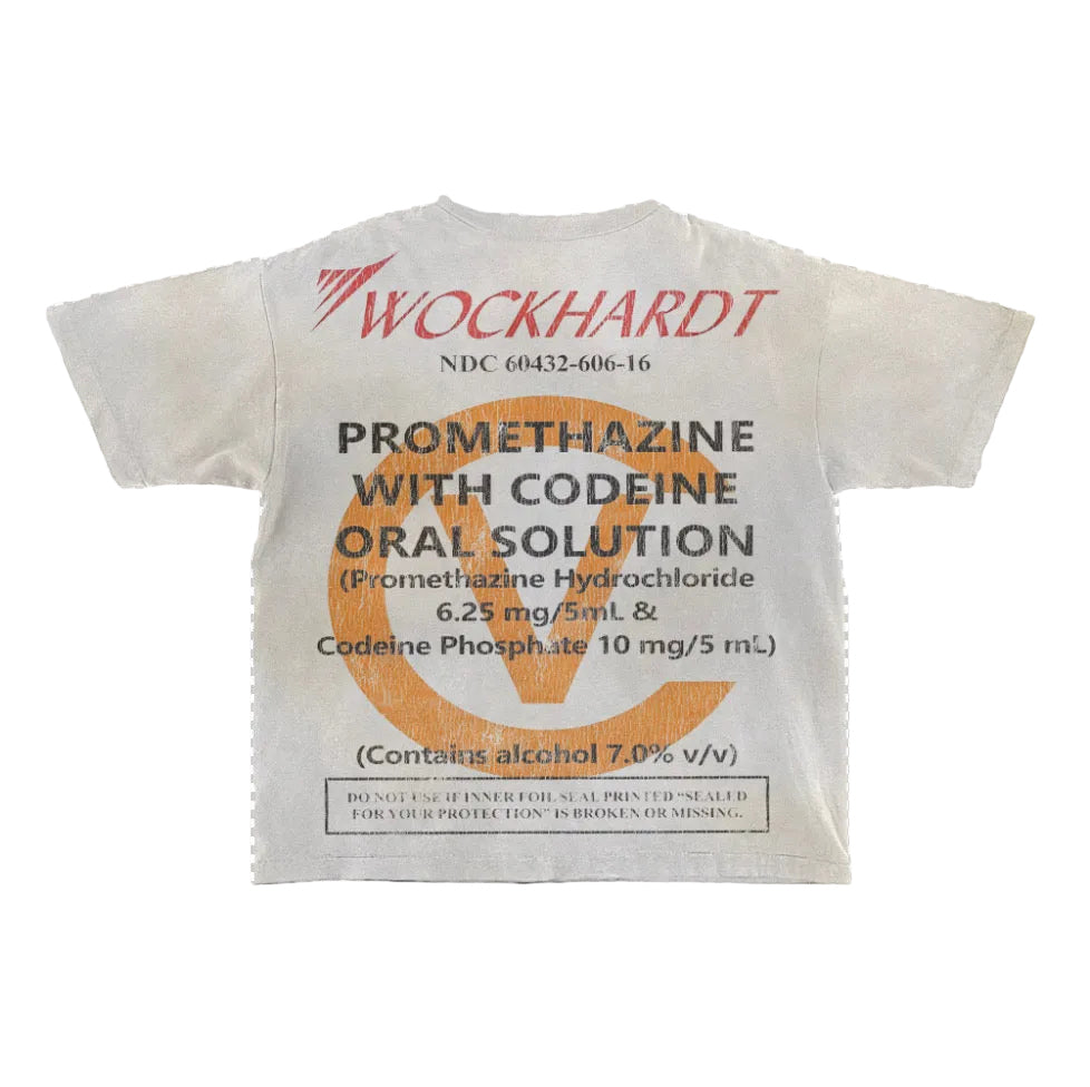 DOUBLE CUP STATE OF MIND WHITE AND ORANGE TEE