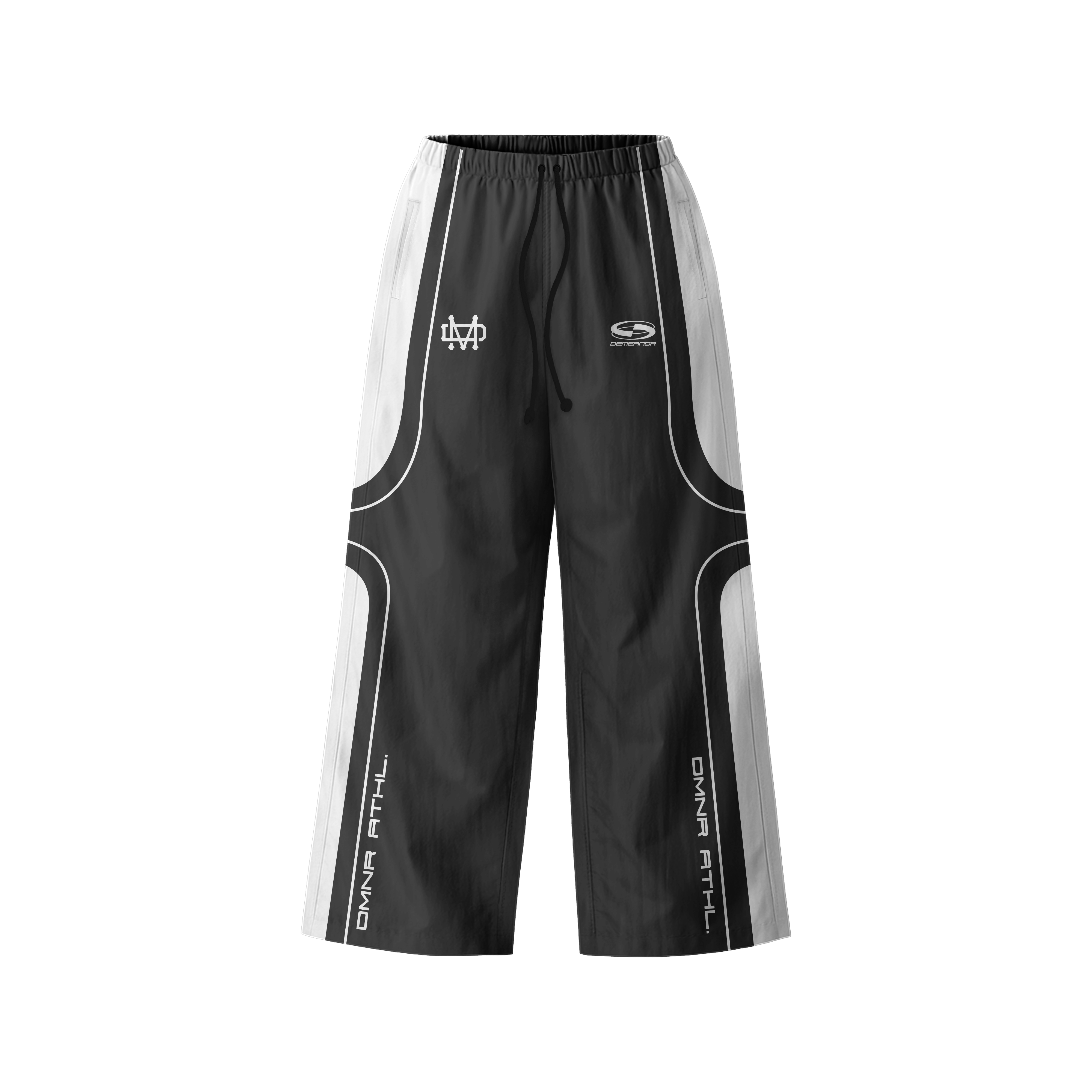 TRACK PANTS BLACK & WHITE